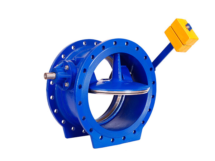 Tilting disc check valves with counter weight