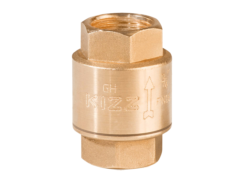 One-way spring valve